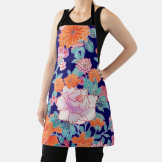 Blume, japanisches Design Schürze