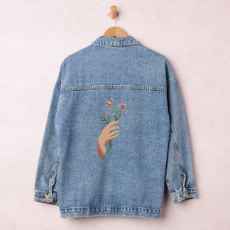 Blume Jeansjacke