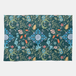 Blume, Jugendstil, William Morris-Stil Geschirrtuch
