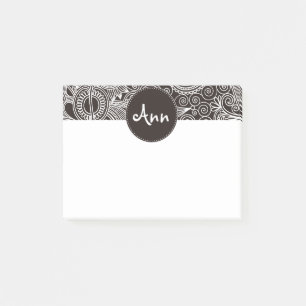 Blume Jungle Black Post-it Klebezettel