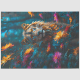 Blume Jungle Lion Seidenpapier