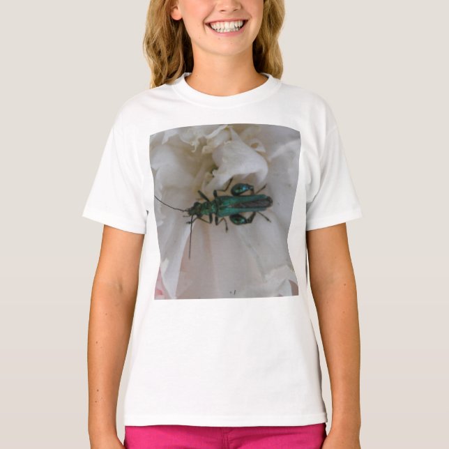 Blume Käfer Kinder T Shirt (Vorderseite)