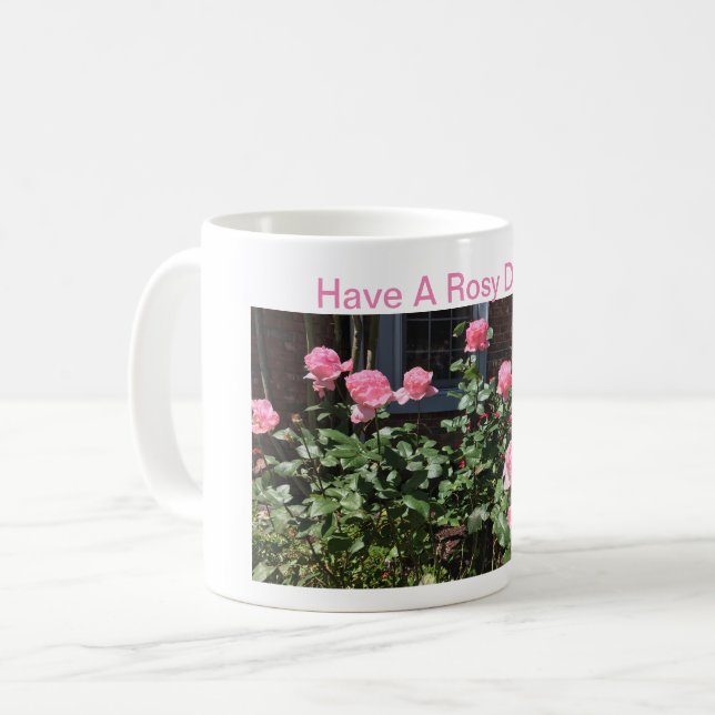 Blume Kaffee Tasse (Vorderseite Links)