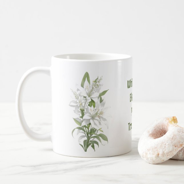 Blume Kaffeetasse (Mit Donut)