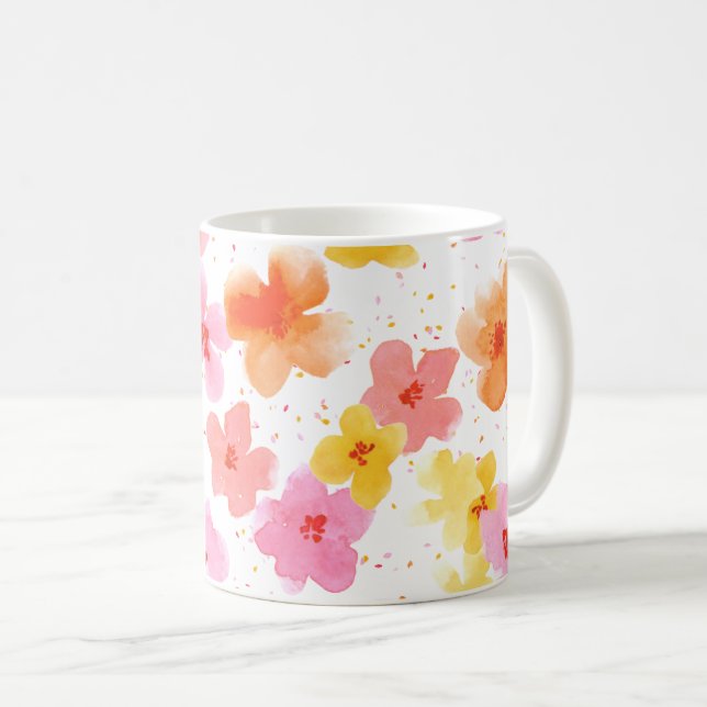 Blume Kaffeetasse (VorderseiteRechts)