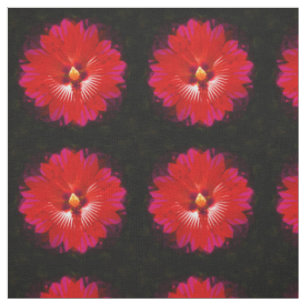Blume Kaleidoskop, Roter Hibiskus Stoff