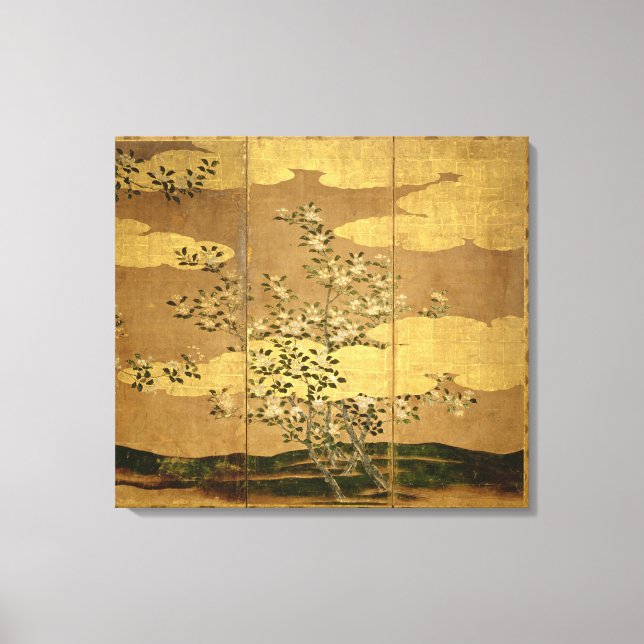 Blume Kamelien Leinwanddruck (Vorderseite)