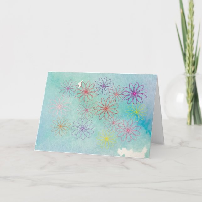 Blume Karte (Vorderseite)