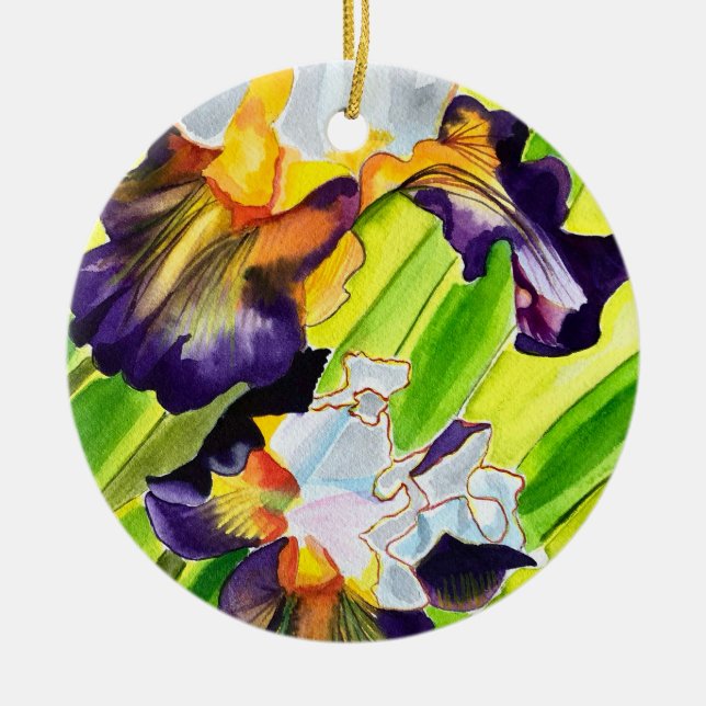 Blume Keramik Ornament (Vorne)