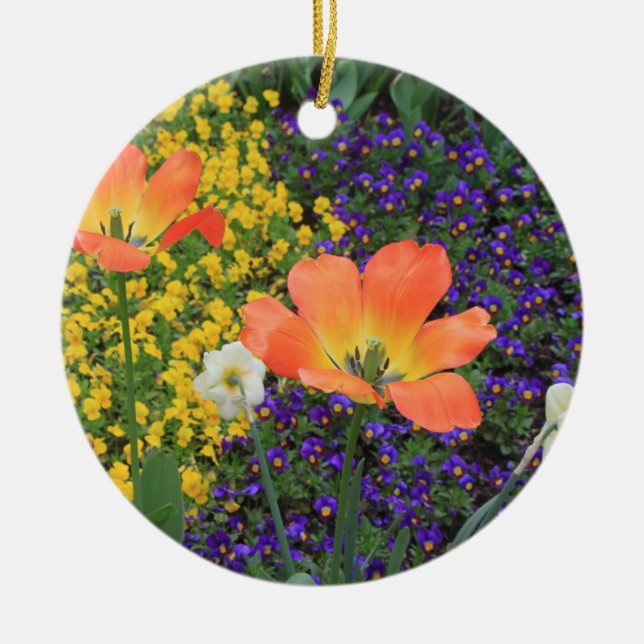 Blume Keramik Ornament (Vorne)