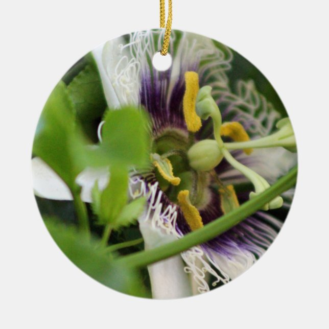 Blume Keramik Ornament (Vorne)