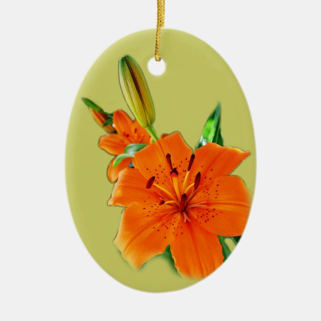 Blume Keramik Ornament (Vorne)