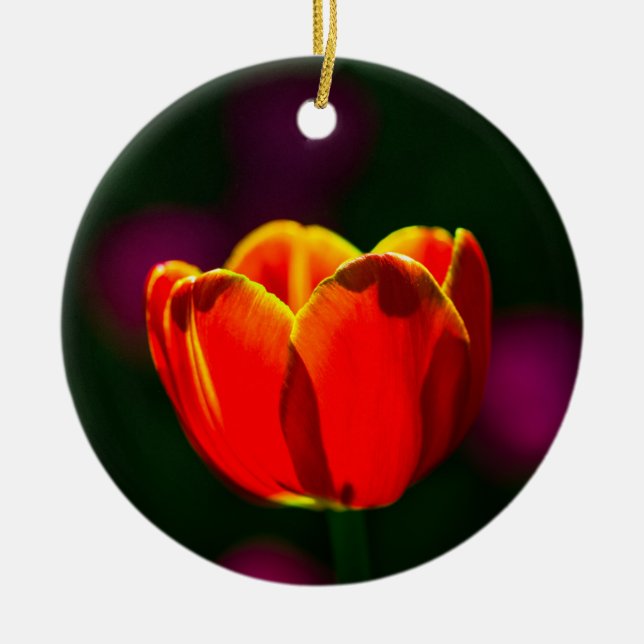 Blume Keramik Ornament (Vorne)
