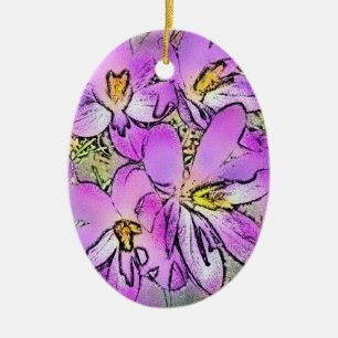BLUME KERAMIKORNAMENT