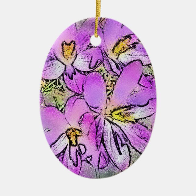 BLUME KERAMIKORNAMENT (Vorne)