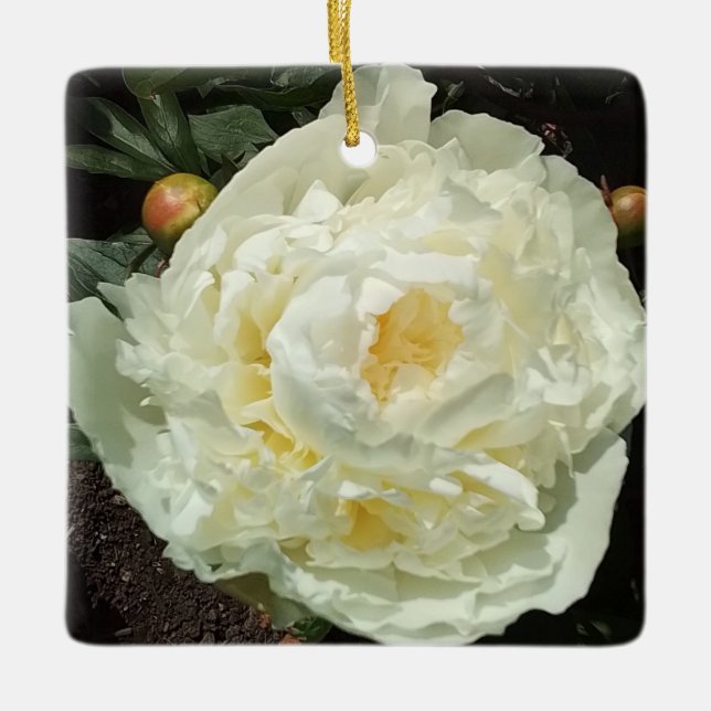Blume Keramikornament (Vorderseite)