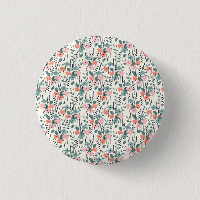 Blume Kind Button (Vorderseite)