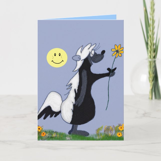 Blume Kind... Geburtstagskarte. Karte (Vorderseite)