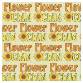 Blume Kind Niedlich Hippie Gelbe Sonnenblume 70er Stoff