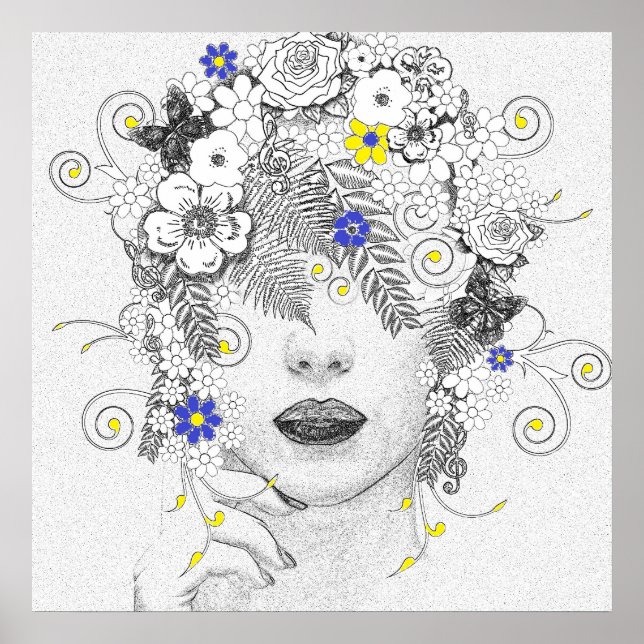 Blume Kind Poster (Vorne)