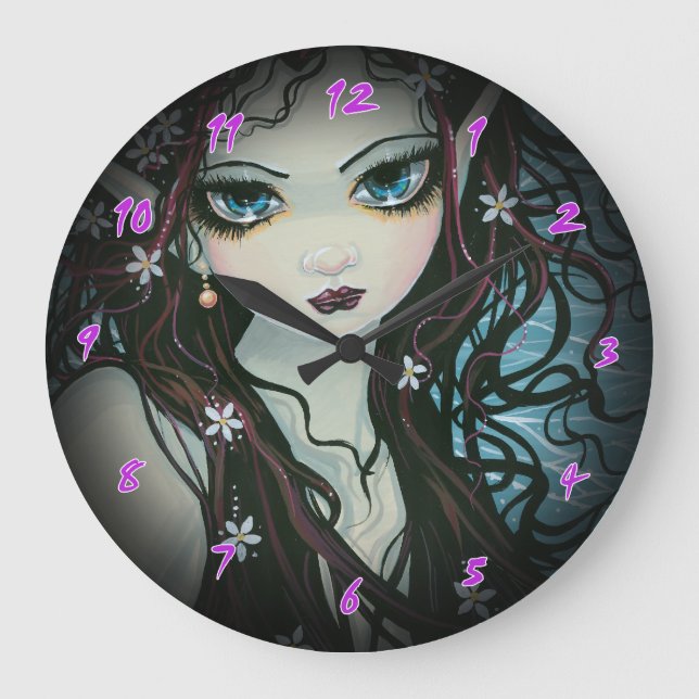 Blume Kindermärchen Fantasie Kunstmuseum Monte San Große Wanduhr (Vorderseite)