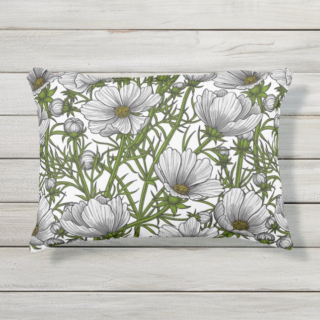 Blume Kissen Für Draußen (Vorderseite)