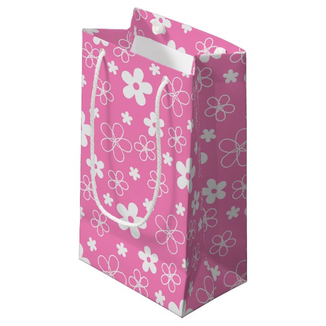 Blume Kleine Geschenktüte (Vorderseite Schrägansicht)