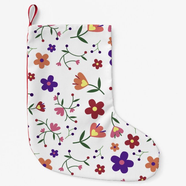 Blume Kleiner Weihnachtsstrumpf (Vorderseite)
