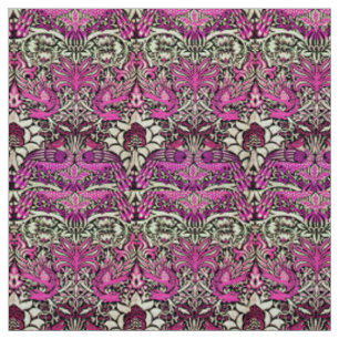 BLUME, KOPFKÜCHE UND DRACHEN, rosa Schwarz-weiß Stoff