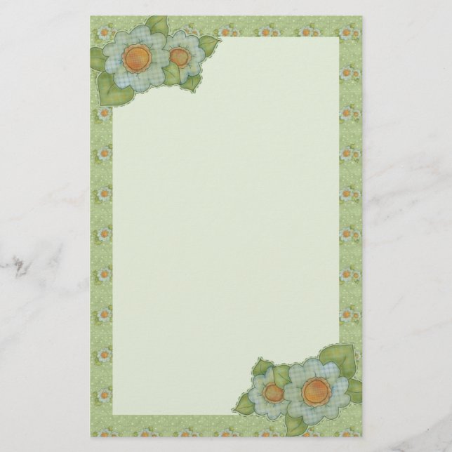 Blume kopiert Briefpapier (Vorderseite)