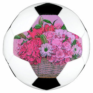 Blume Korbmalerei Fußball