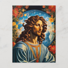 *~* Blume Kosmisches Universum AP50 Jesus Postkarte