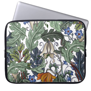 Blume, Kunst Deko, modern, nahtlos. Laptopschutzhülle