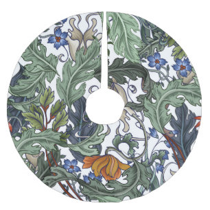 Blume, Kunst Deko, modern, nahtlos. Polyester Weihnachtsbaumdecke