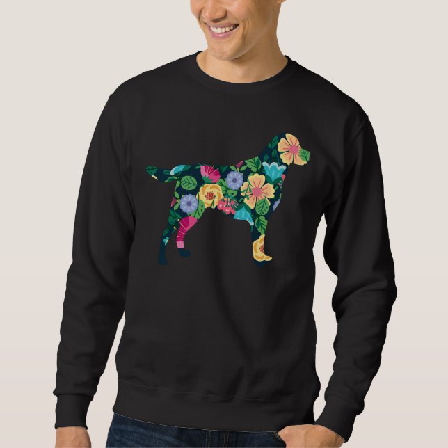 Blume Labrador Sweatshirt (Vorderseite)