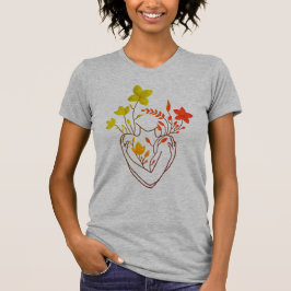 Blume Lady - farbenfrohe Lady Retro Edition T-Shirt