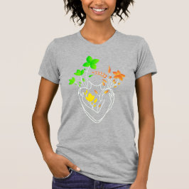Blume Lady - farbenfrohe Retro Day Edition T-Shirt