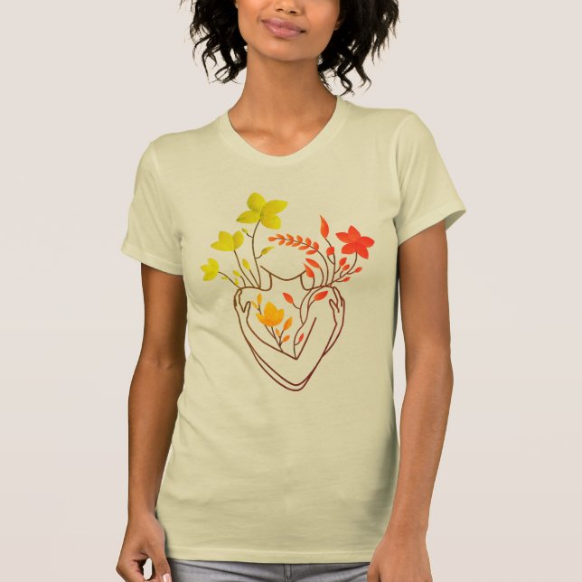 Blume Lady - Retro Edition T - Shirt (Vorderseite)