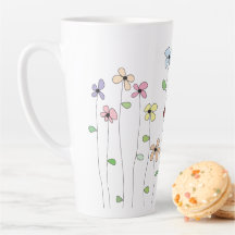 Blume & Ladybug Latte Tasse