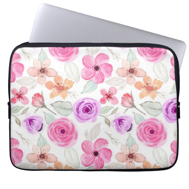 Blume Laptopschutzhülle (Vorderseite)