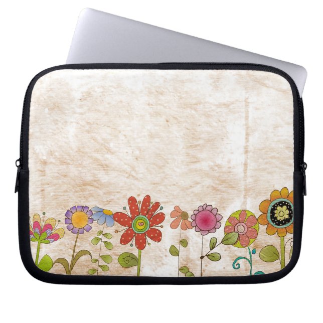 Blume Laptopschutzhülle (Vorderseite)