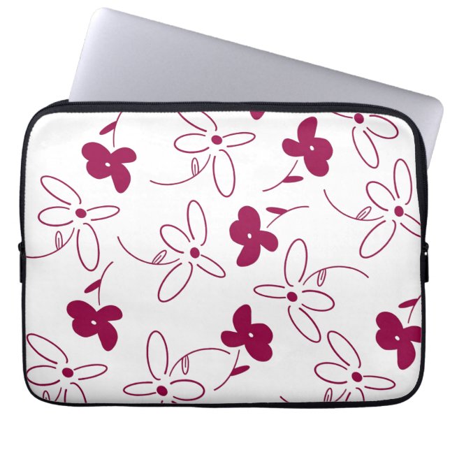 Blume Laptopschutzhülle (Vorderseite)