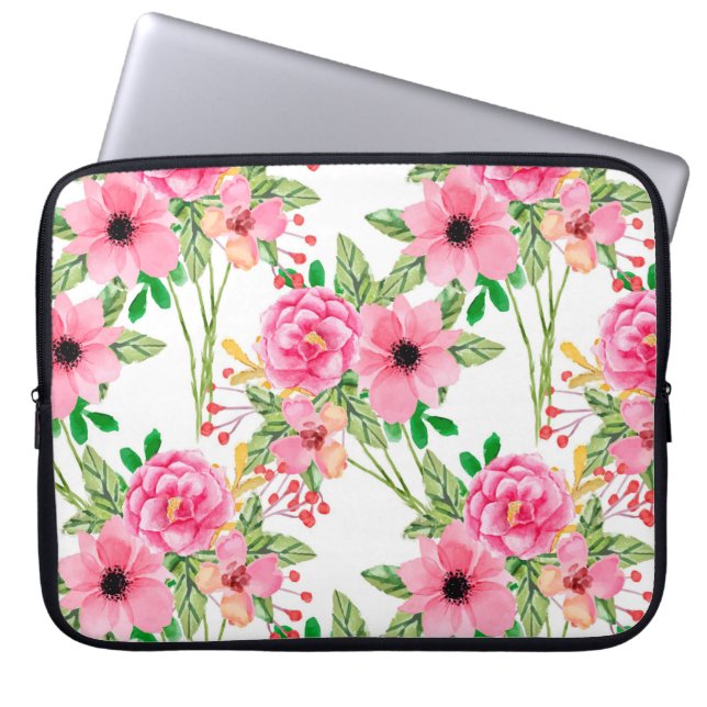 Blume Laptopschutzhülle (Vorderseite)