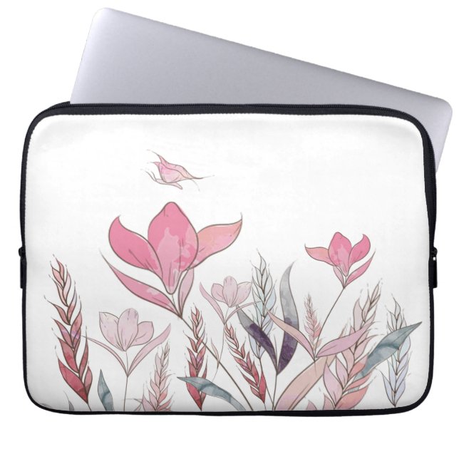 Blume Laptopschutzhülle (Vorderseite)