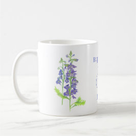 Blume Larkspur Kaffeetasse