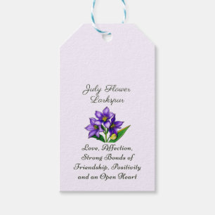 Blume Larkspur Kunst, Dichtung und Musik Geschenkanhänger