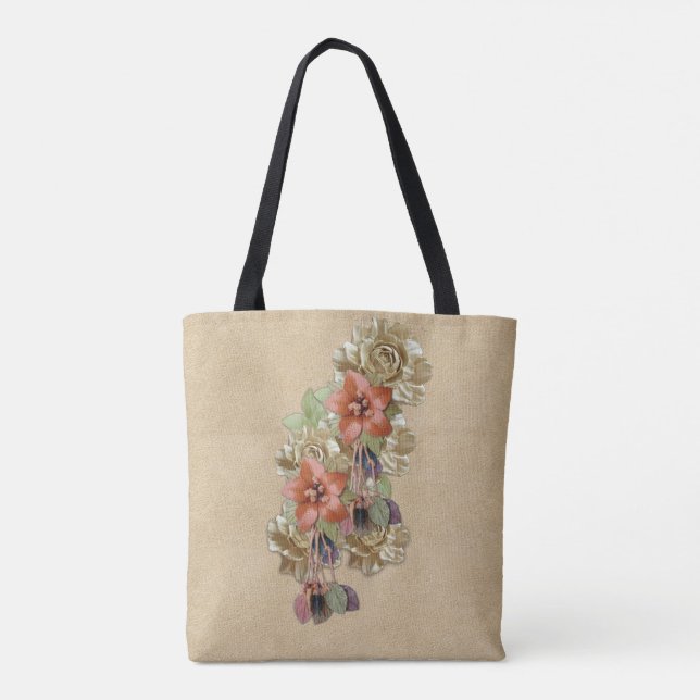 Blume Leather & Suede Art Tasche (Rückseite)