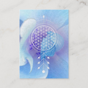 *~* Blume Leben-heiligen Geometrie Reiki Yoga Visitenkarte
