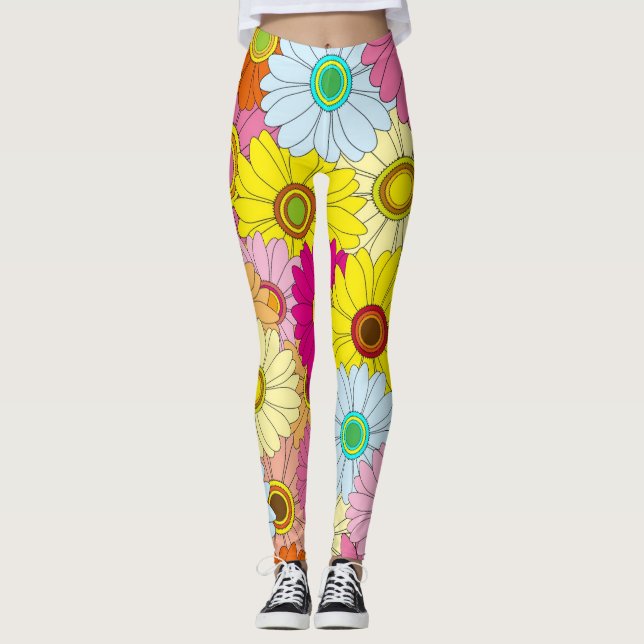 Blume Leggings Frauen (Vorderseite)