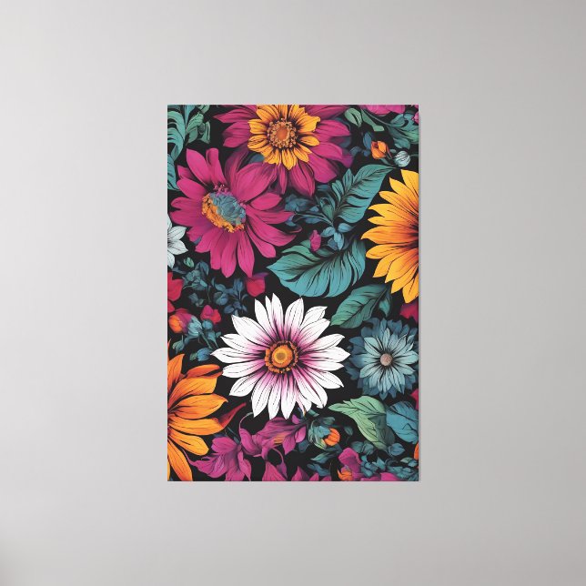 Blume Leinwand Kunst (Vorderseite)